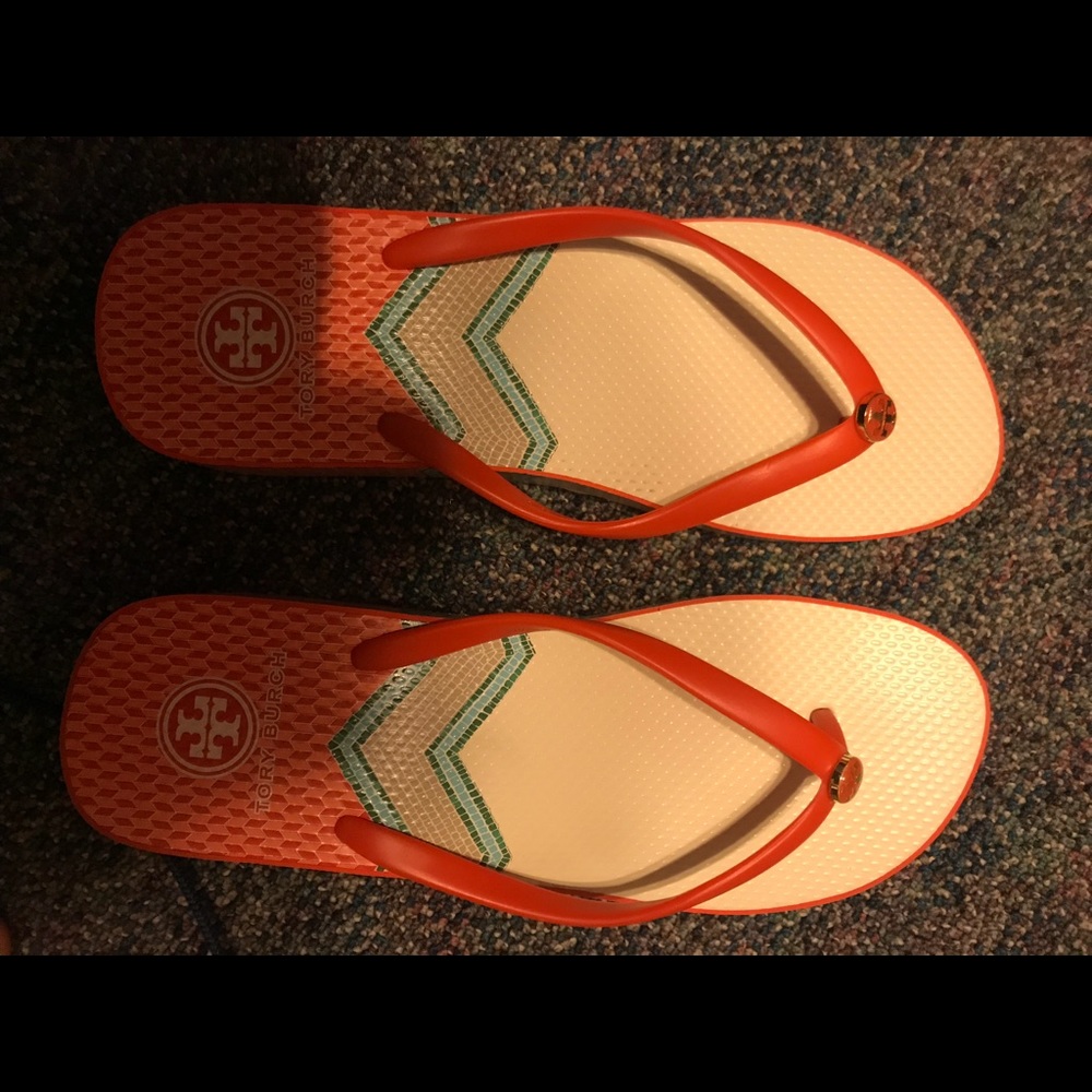NWOT Tory Burch Wedge Sandals SUMMERTIME
